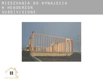 Mieszkania do wynajęcia w  Henderson Subdivisions 1-4