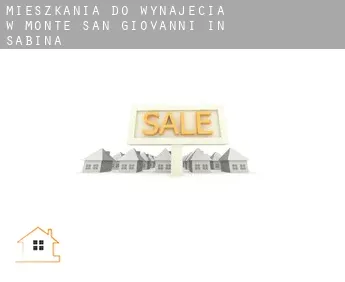 Mieszkania do wynajęcia w  Monte San Giovanni in Sabina