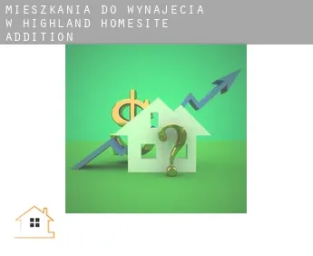 Mieszkania do wynajęcia w  Highland Homesite Addition